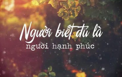 SỐNG Ở ĐỜI ĐỪNG CÓ QUÁ THAM LAM