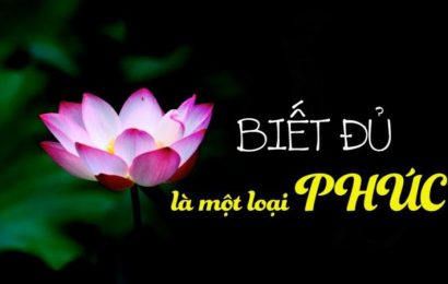 BIẾT ĐỦ LÀ HẠNH PHÚC