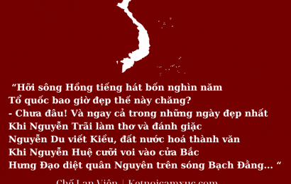 Tổ quốc bao giờ đẹp thế này chăng?